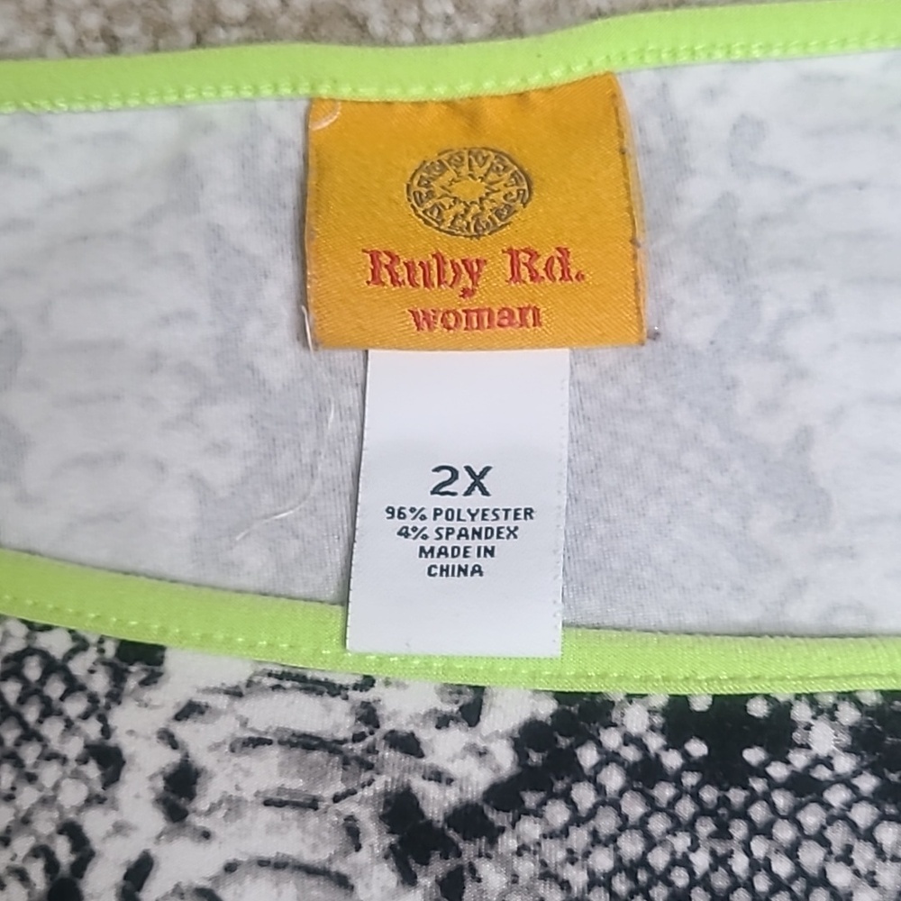 Ruby Rd. Snake Print Top - Picture 7 of 7